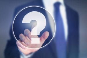 West Virginia personal injury lawyer pointing to question mark