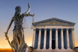 Courthouse where personal injury victims seek justice