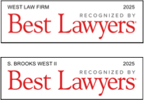 Best Lawyers 2025 Award for West Virginia personal injury lawyer Brooks West